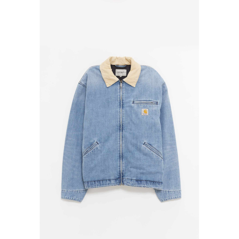 CARHARTT WIP BLUE DUSTY H BROWN OG DETROIT JACKET
